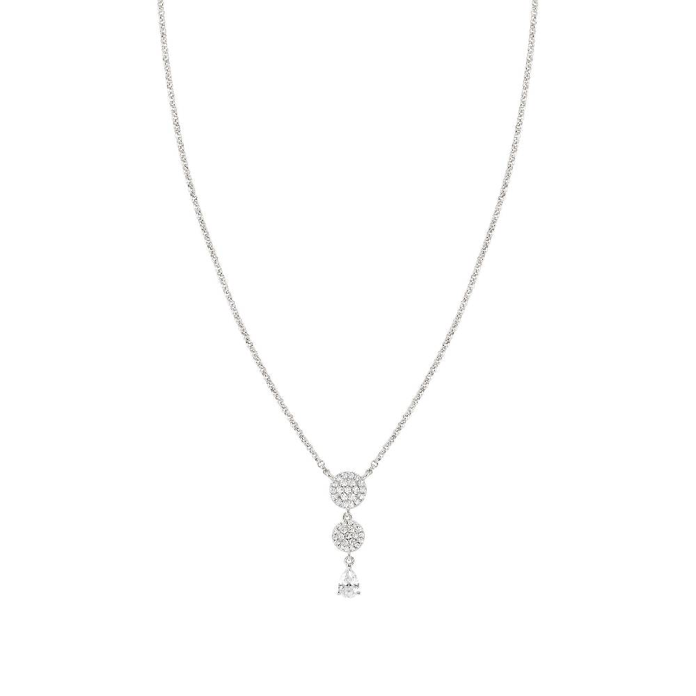Nomination Collana Lucentissima Tondi e Cubic Zirconia a goccia Italia