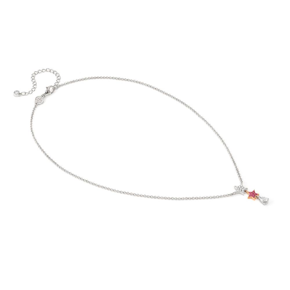 Nomination Collana Lucentissima Stelle e Cubic Zirconia a goccia Qualità Garantita