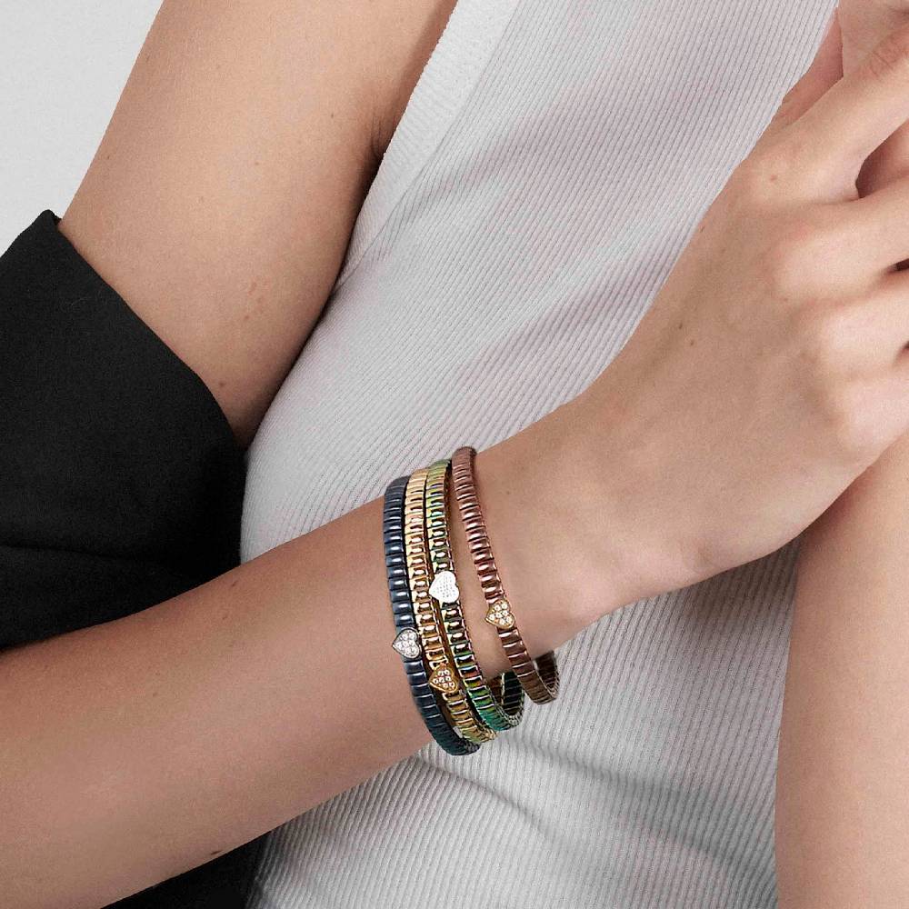Nomination Bracciale Extension con base colorate e Cuore Consegna Veloce