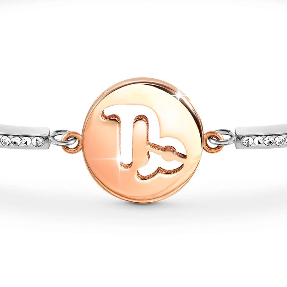 Nomination Bracciale Milleluci Zodiaco Capricorno in PVD rosa e Cristalli Affare Del Giorno
