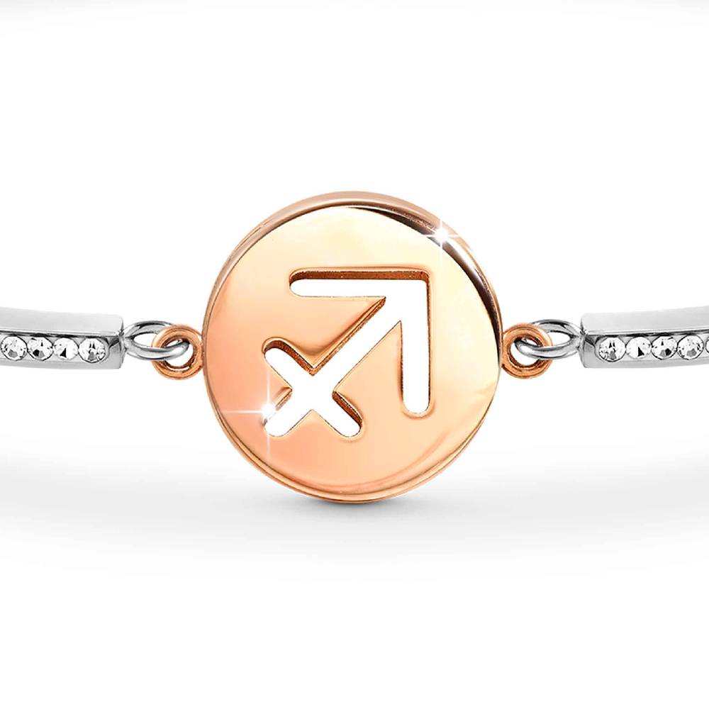 Nomination Bracciale Milleluci Zodiaco Sagittario in PVD rosa e Cristalli Novità