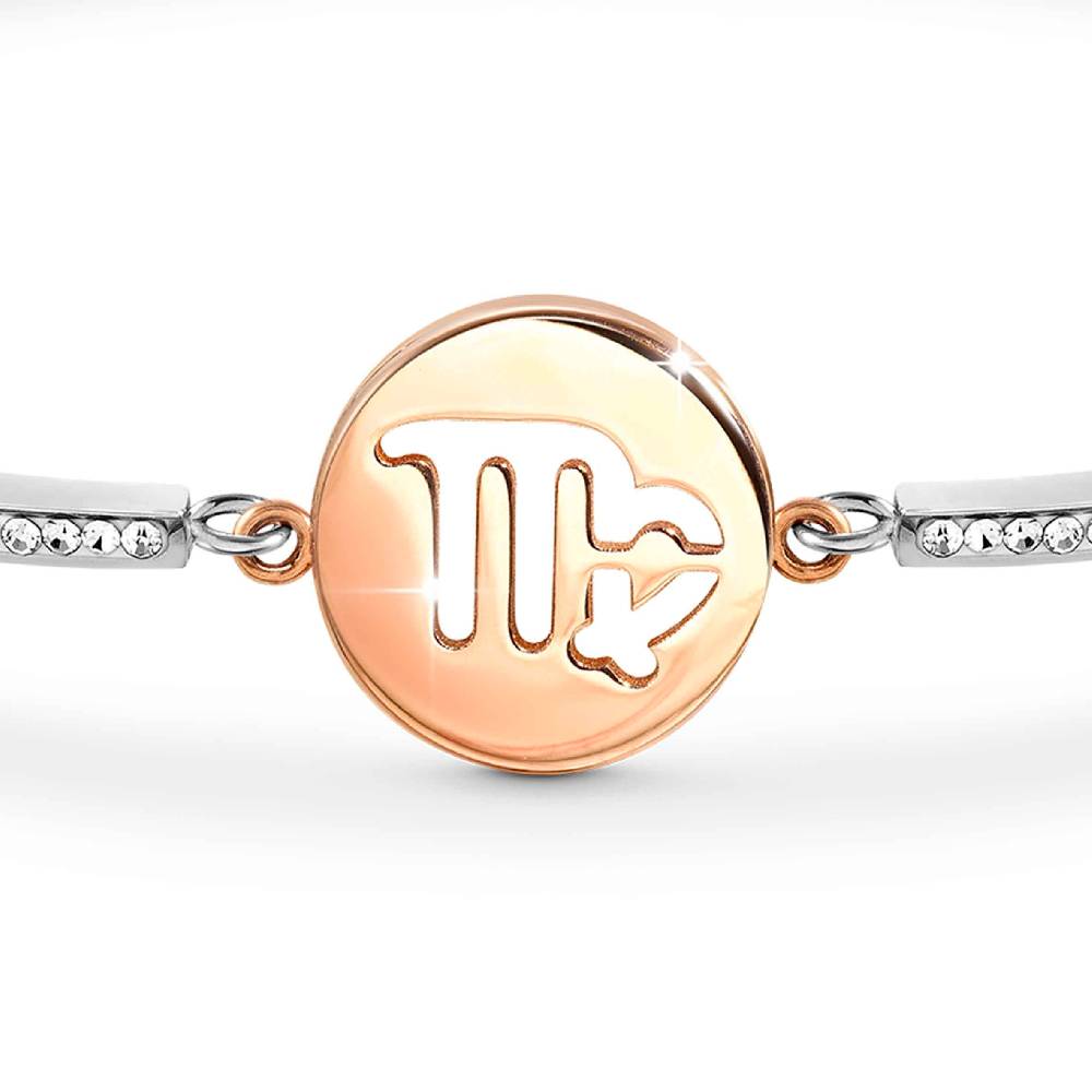 Nomination Bracciale Milleluci Zodiaco Vergine in PVD rosa e Cristalli Sconto