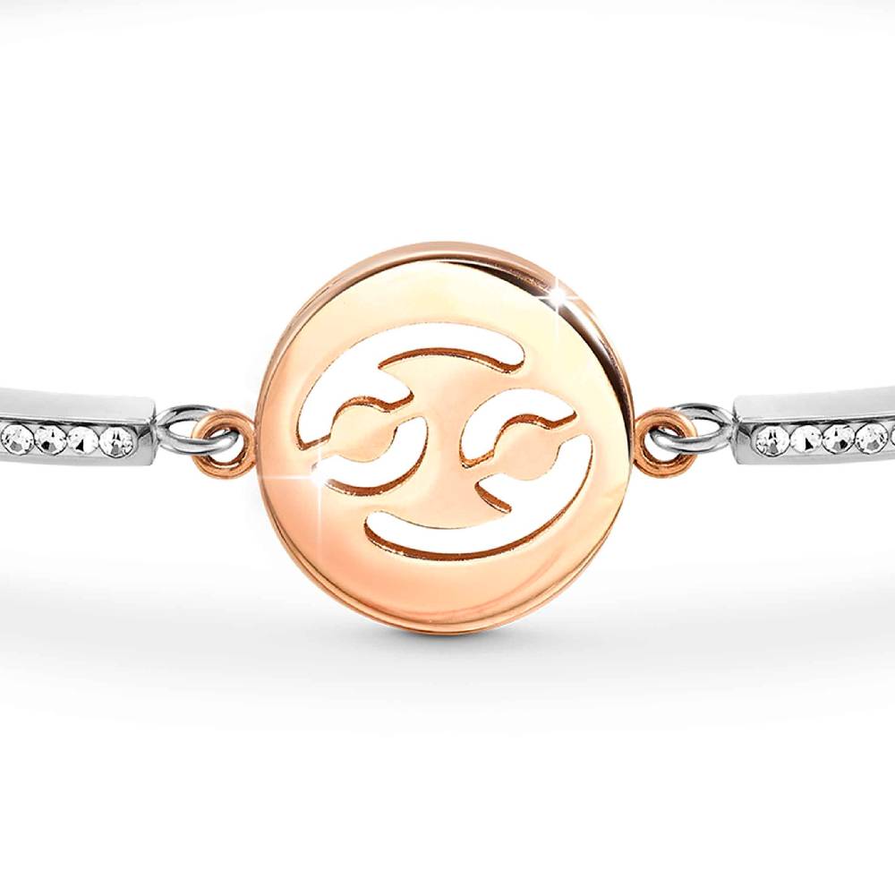Nomination Bracciale Milleluci Zodiaco Cancro in PVD rosa e Cristalli Economico