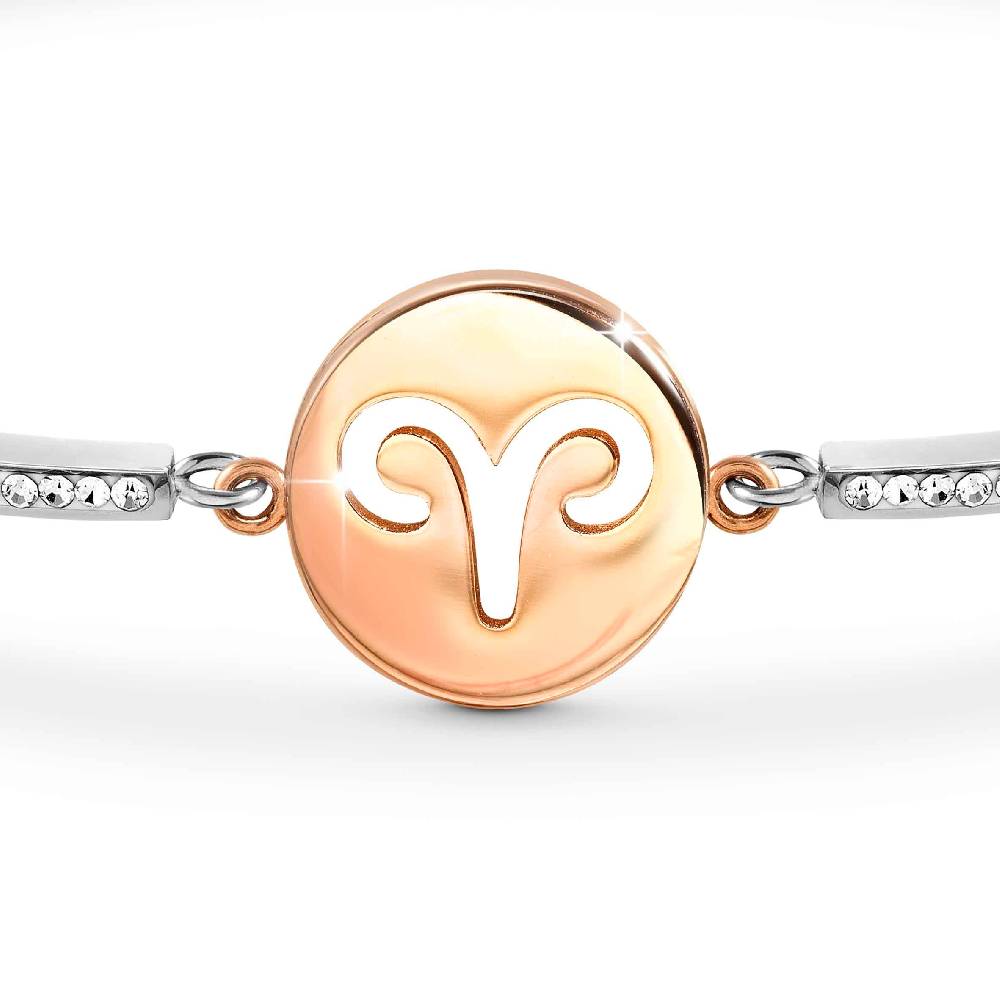 Nomination Bracciale Milleluci Zodiaco Ariete in PVD rosa e Cristalli Outlet