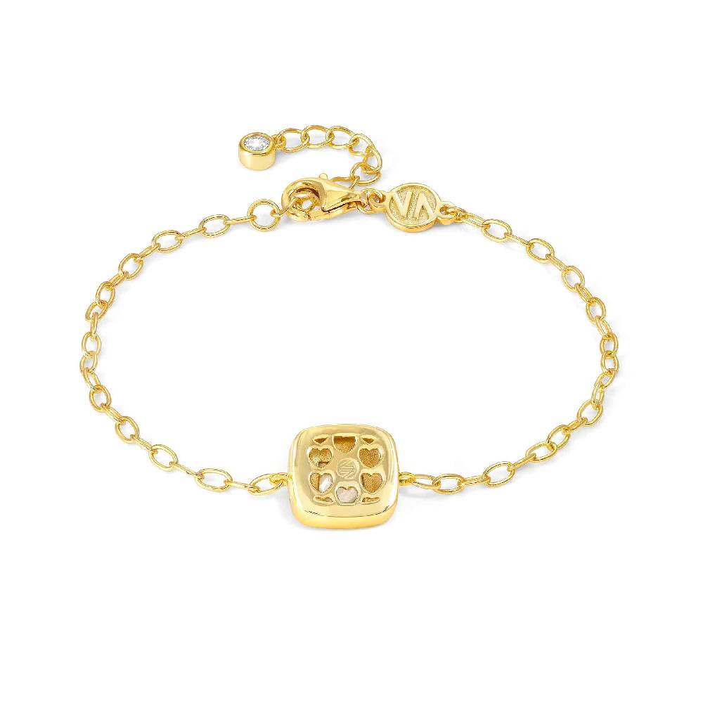 Nomination Bracciale Domina oro con simbolo quadrato In Saldo