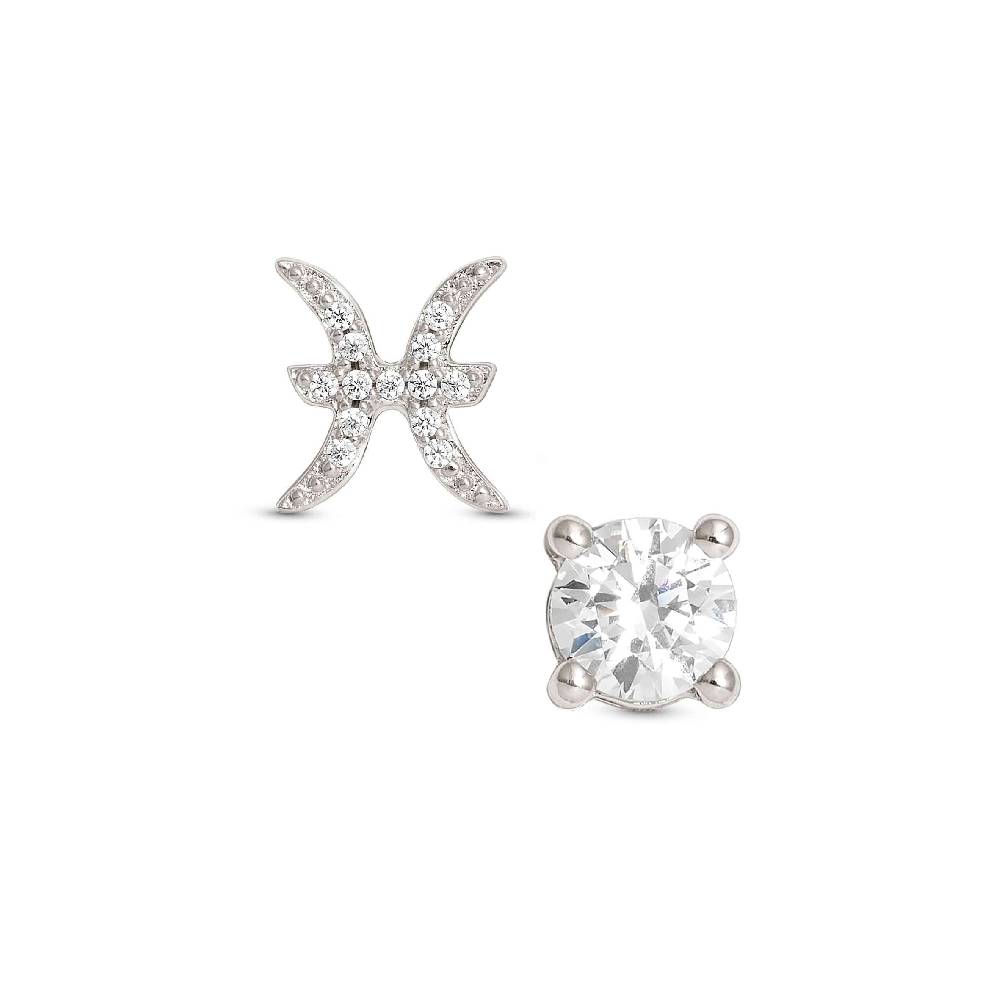 Nomination Orecchini MYZODIAC Pesci in argento e zircone Offerta Pasqua