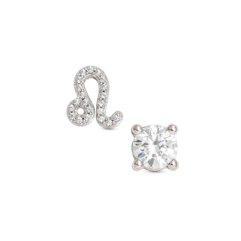 Nomination Orecchini MYZODIAC Leone in argento e zircone Presa