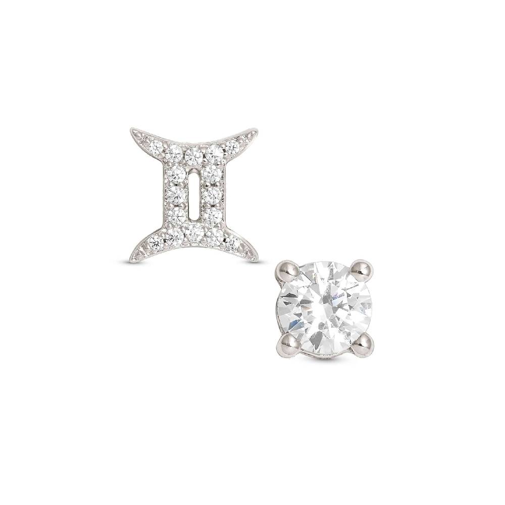 Nomination Orecchini MYZODIAC Gemelli in argento e zircone Economico