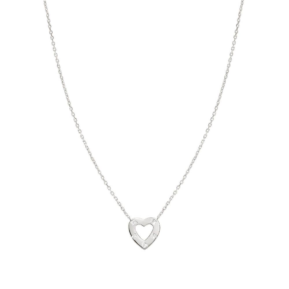 Nomination Collana Carismatica Cuore e Cubic Zirconia bianchi Vendita