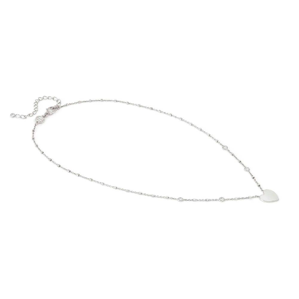 Nomination Collana Messaggi d'amore Cuore incidibile e Pietre bianche Fino al 55% di sconto