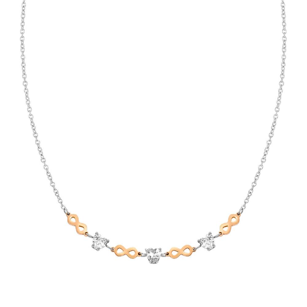 Nomination Collana Principessina pietre bianche e infinito Soddisfazione Garantita