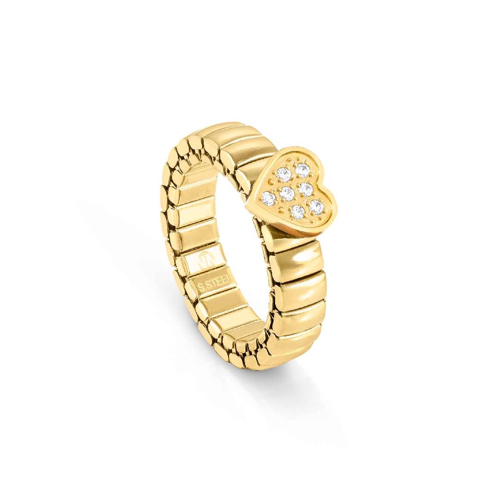 Nomination Anello Extension con base colorate e Cuore Presa