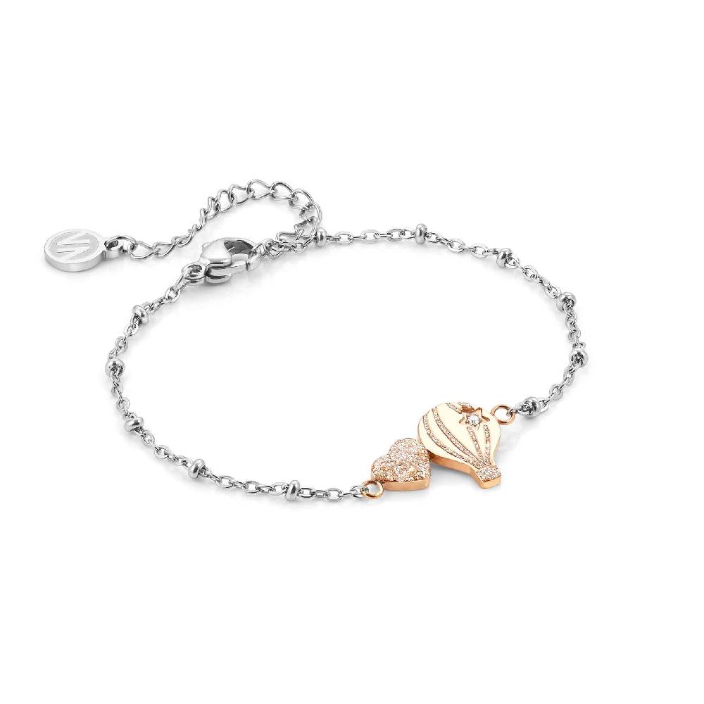 Nomination Bracciale Happyworld Mongolfiera e Cuore