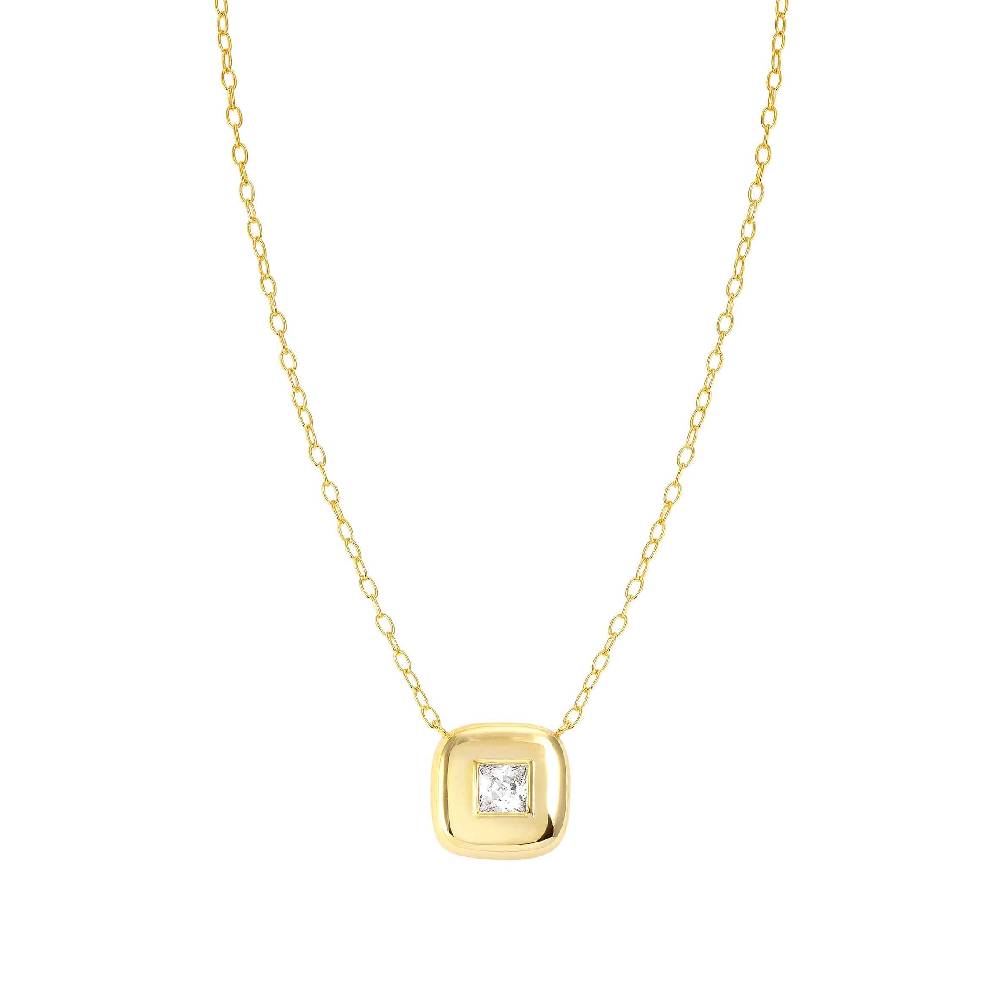 Nomination Collana Domina oro con simbolo quadrato Nuovo