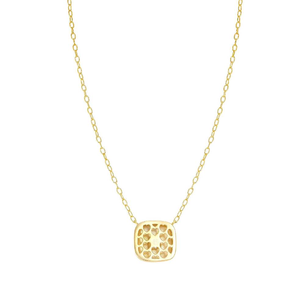 Nomination Collana Domina oro con simbolo quadrato Nuovo
