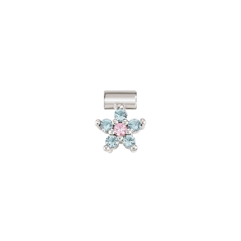 Nomination Ciondolo SeiMia fiore Azzurro e rosa con CZ Negozio online di fabbrica
