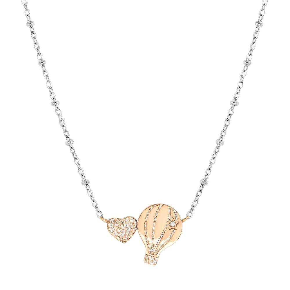 Nomination Collana Happyworld Mongolfiera e Cuore Super Saving Price