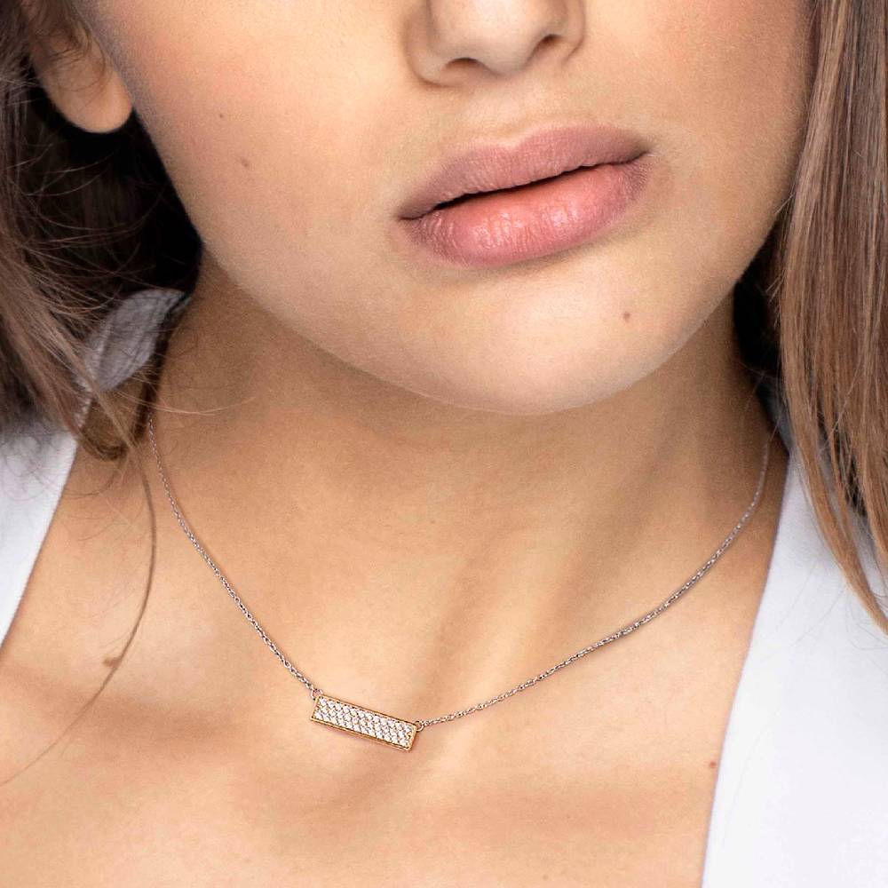 Nomination Collana BELLA LA VITA con targa in Pietre bianche Discount Store per i nuovi prodotti
