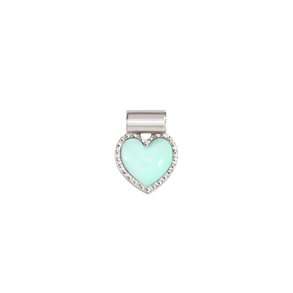 Nomination Ciondolo SeiMia Cuore Turchese diamantato