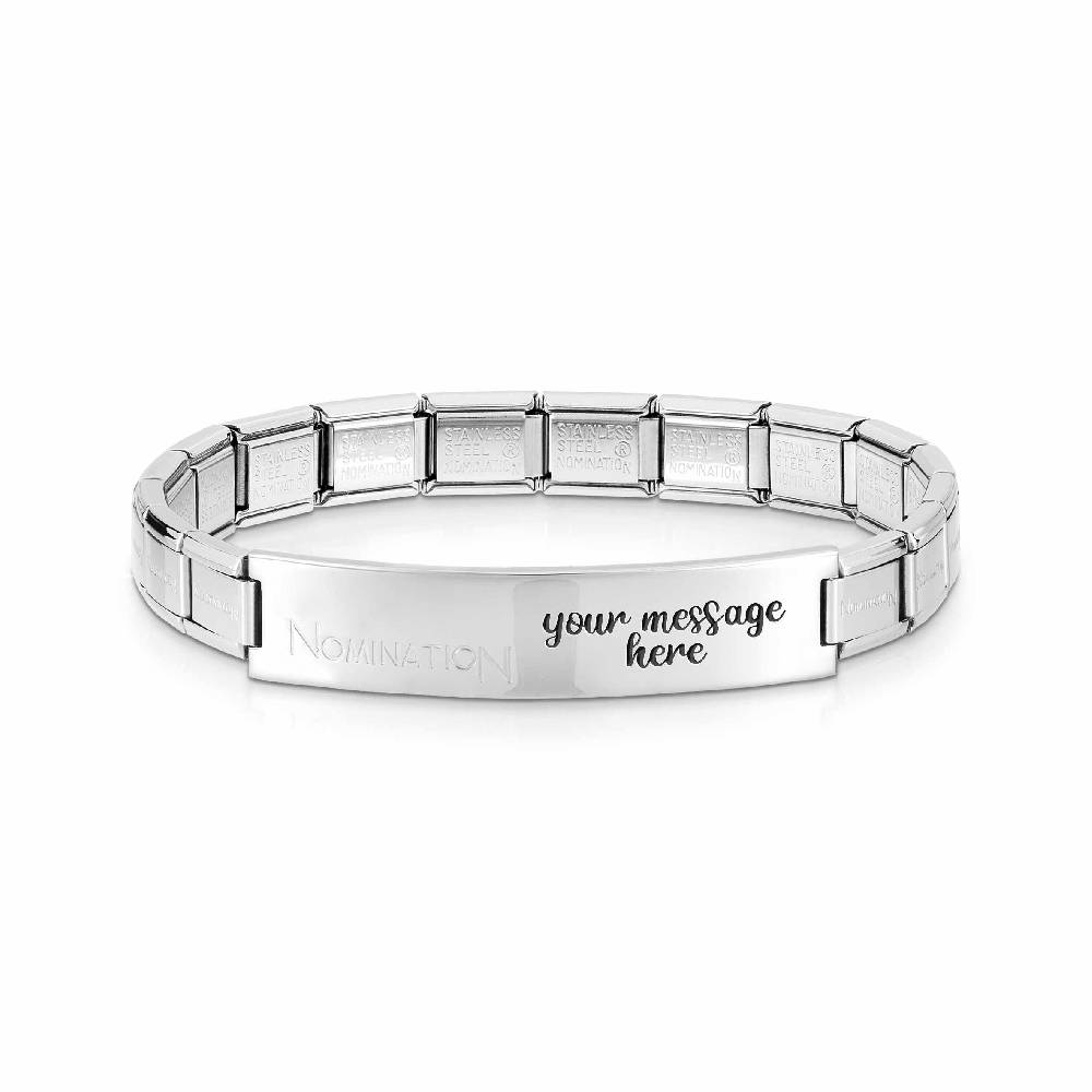 Nomination Bracciale Trendsetter placca in acciaio Comprare a buon mercato
