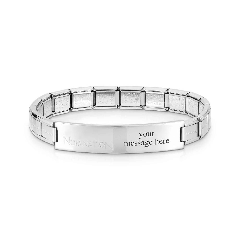 Nomination Bracciale Trendsetter placca in acciaio Comprare a buon mercato