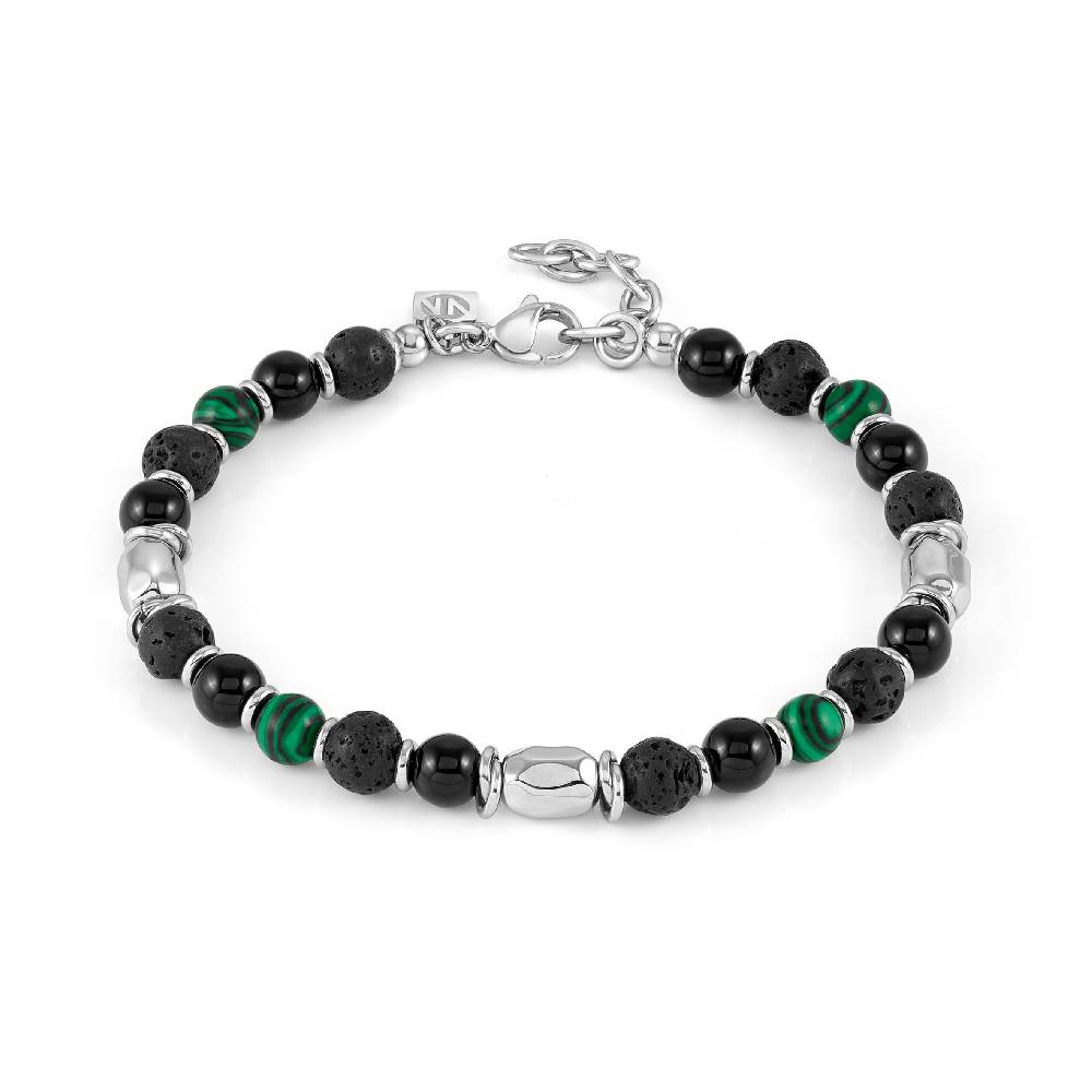Nomination Bracciale Instinctstyle Stones edition nero e verde Flash Sale