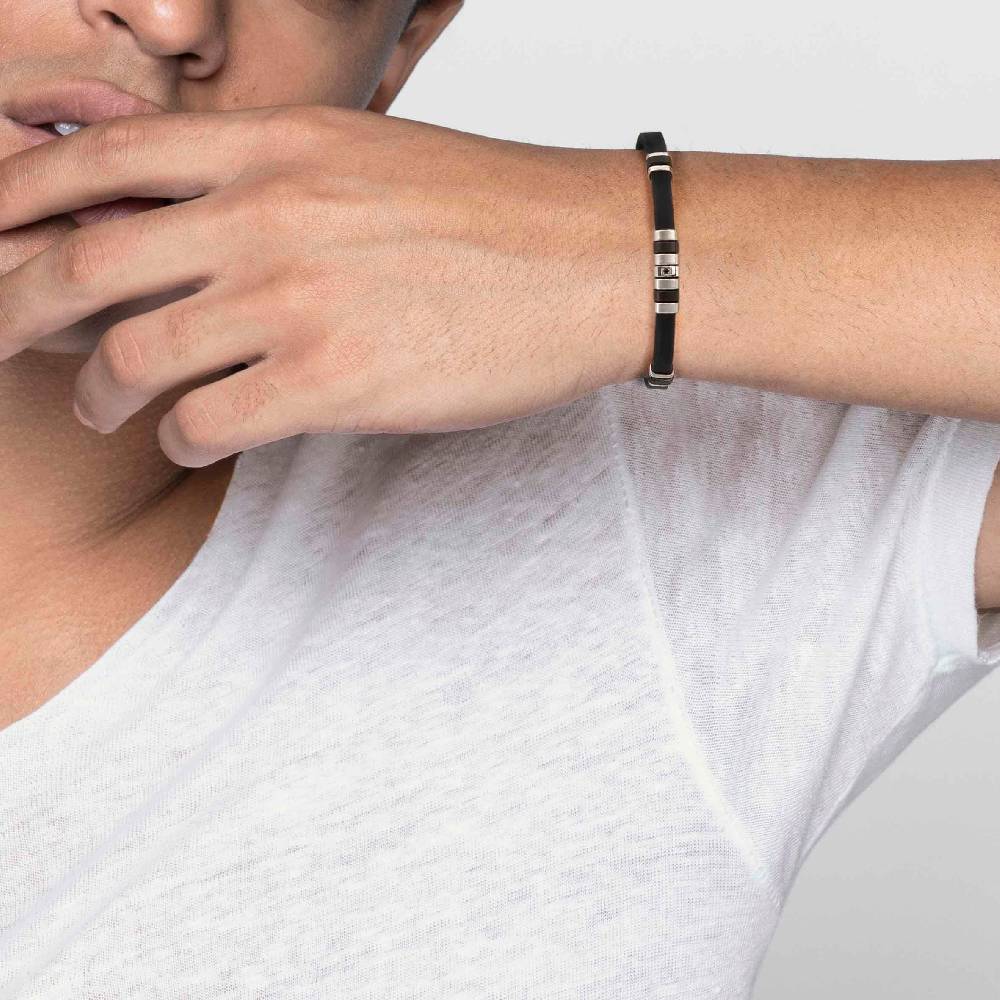 Nomination Bracciale City in caucciù e acciaio Super Saving Price