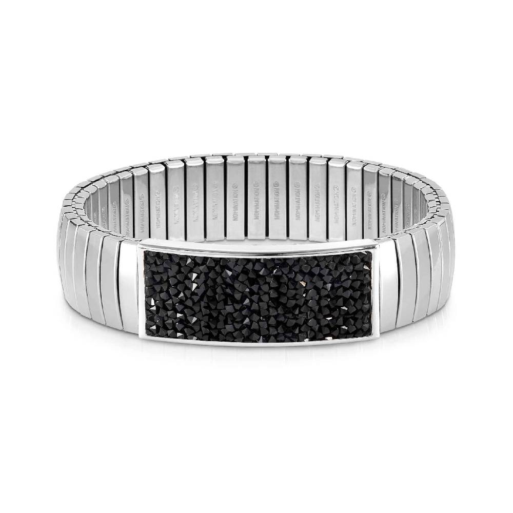 Nomination Bracciale estensibile GLITTER Big con Cristalli