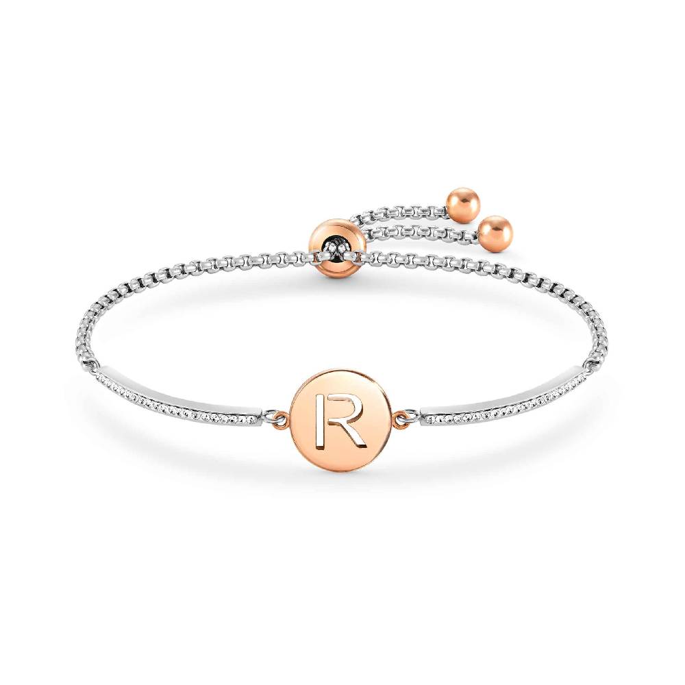 Nomination Bracciale Milleluci Lettera R in Acciaio