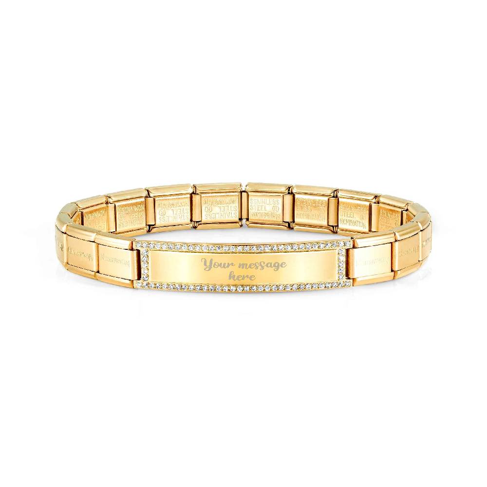 Nomination Bracciale Trendsetter Oro giallo con Placca Sottocosto