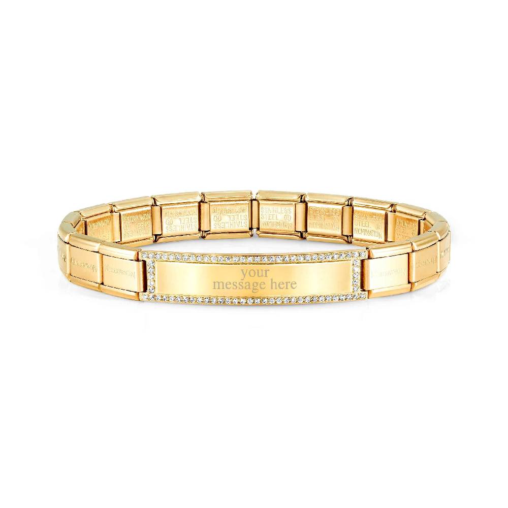Nomination Bracciale Trendsetter Oro giallo con Placca Sottocosto