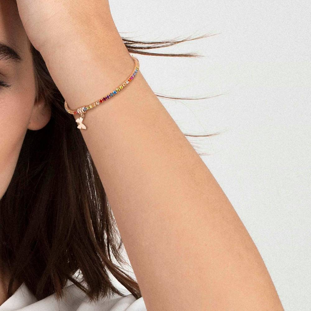 Nomination Bracciale Chic&Charm Farfalla e Zirconi rosa Offerta speciale