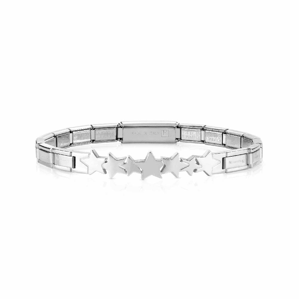 Nomination Bracciale Trendsetter con Stelle in Acciaio Offerta temporanea