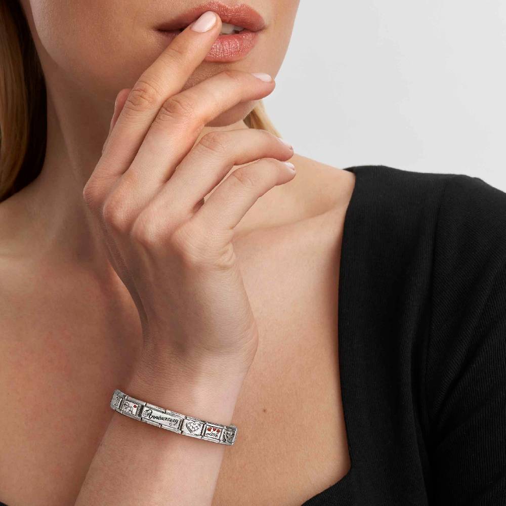 Nomination Doppio Link Composable Classic Placca incidibile in Argento Ultimo giorno
