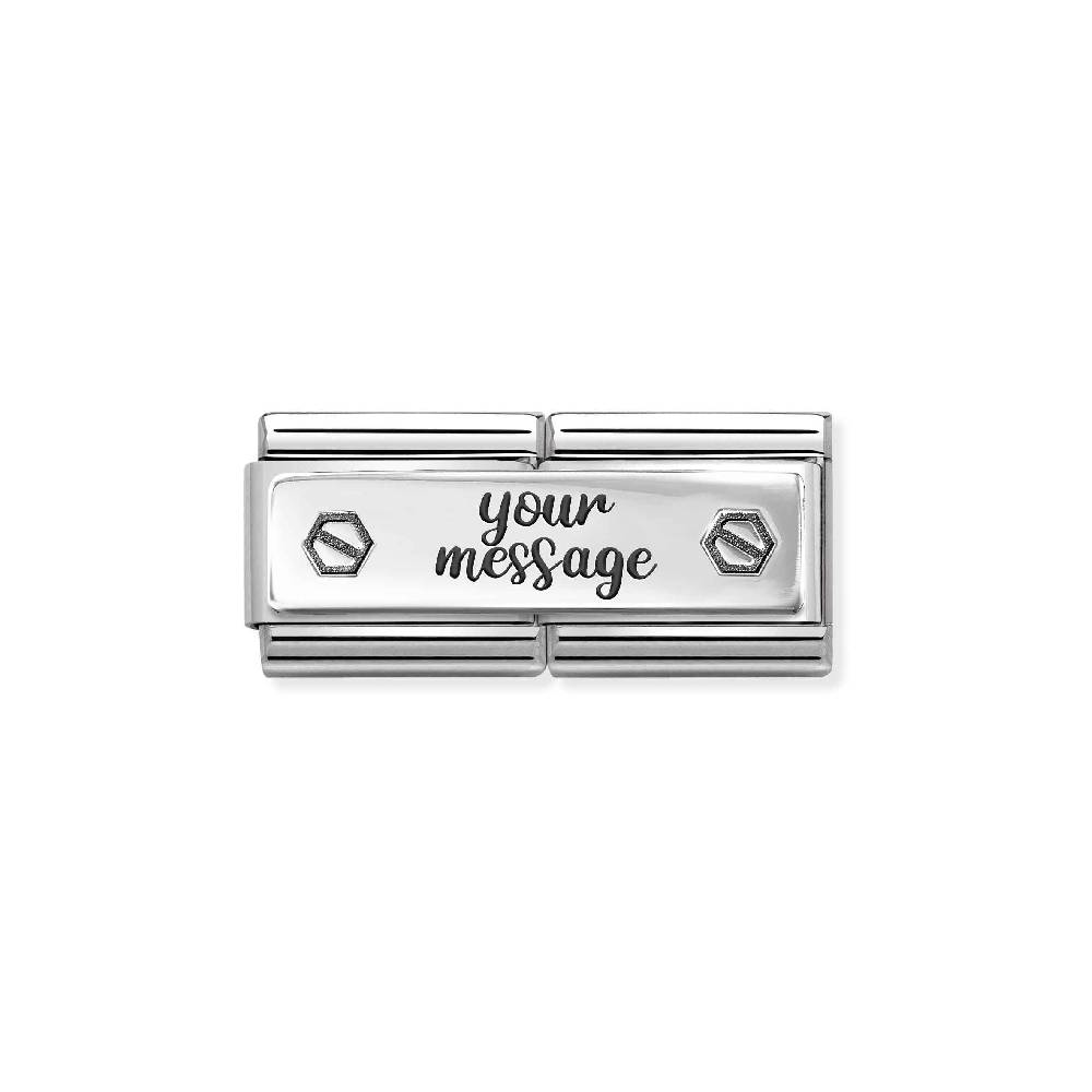 Nomination Doppio Link Composable Classic doppia vite esagonale Promozione temporanea