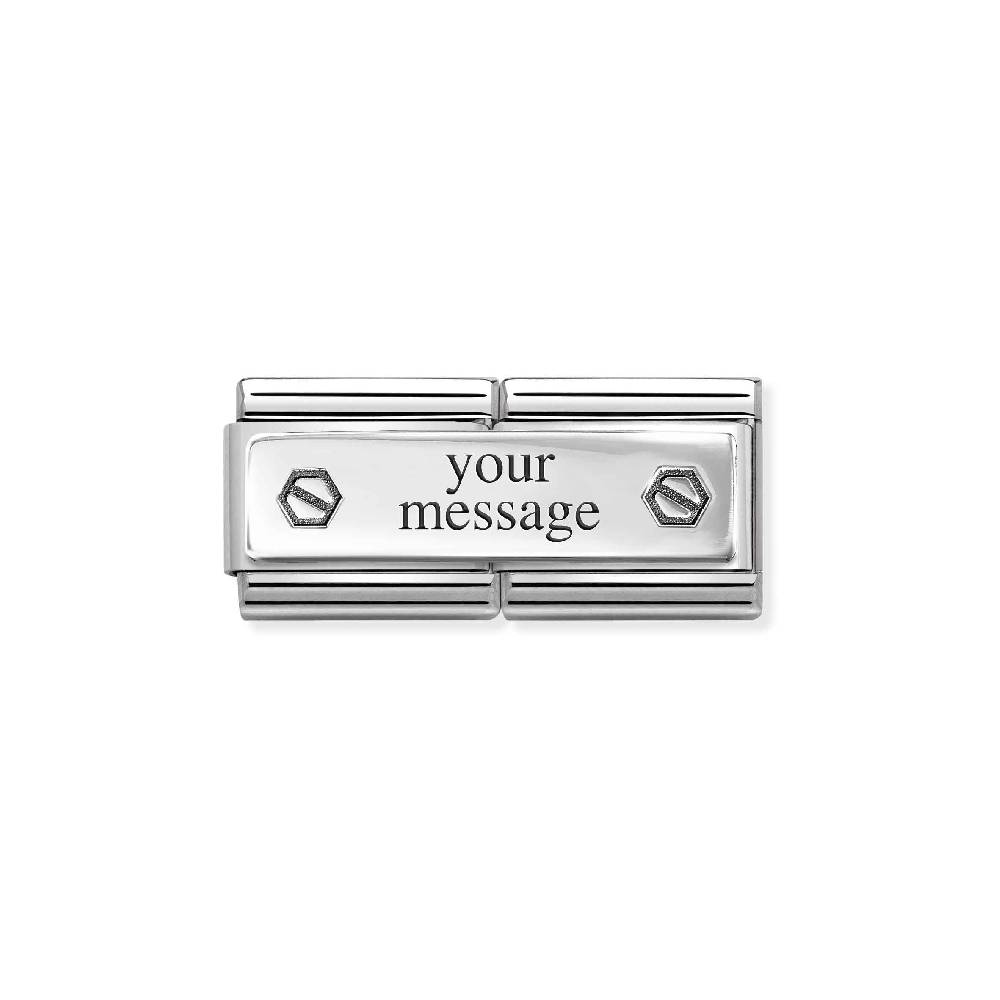 Nomination Doppio Link Composable Classic doppia vite esagonale Promozione temporanea