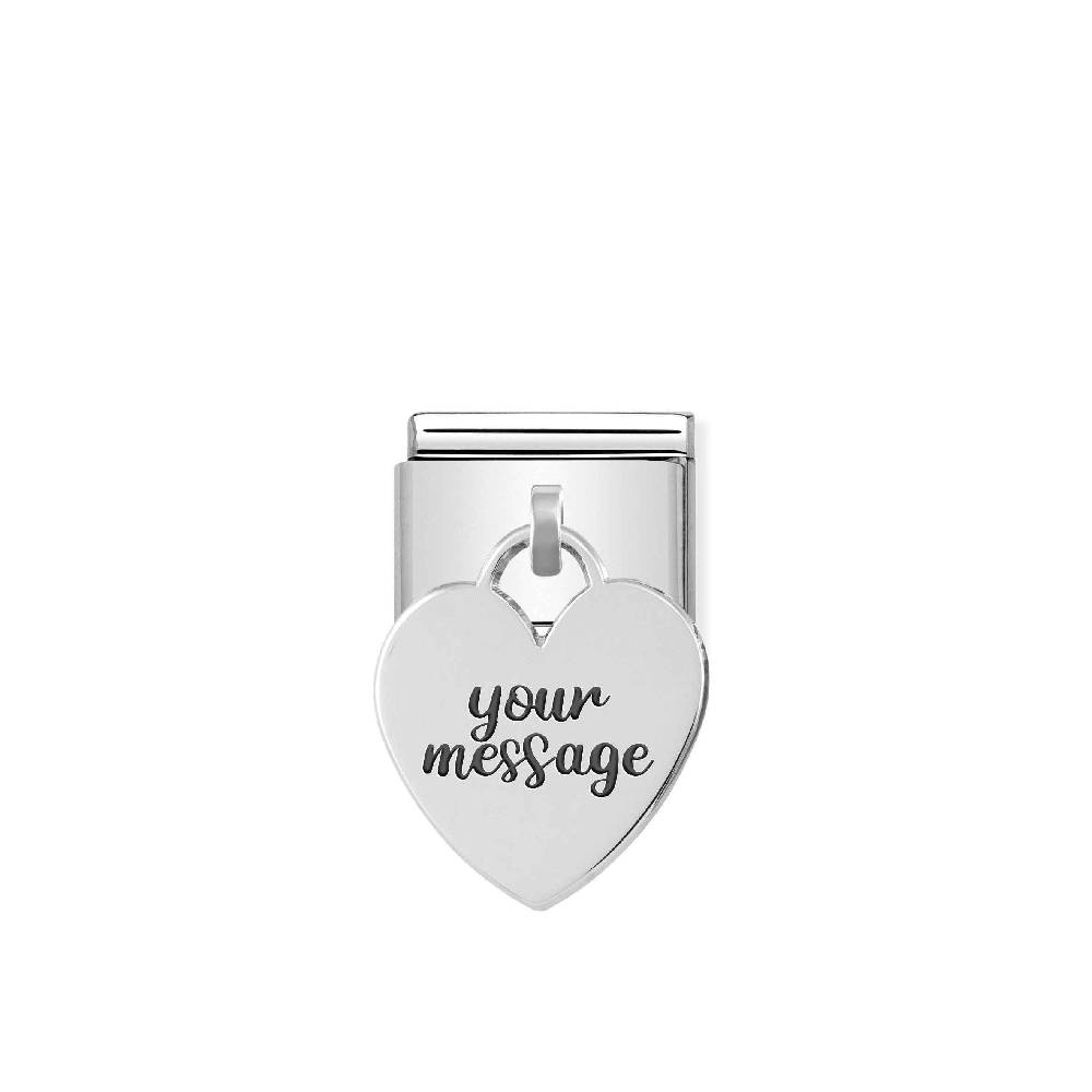 Nomination Link Composable Classic con Cuore Pendente in Argento Only for today