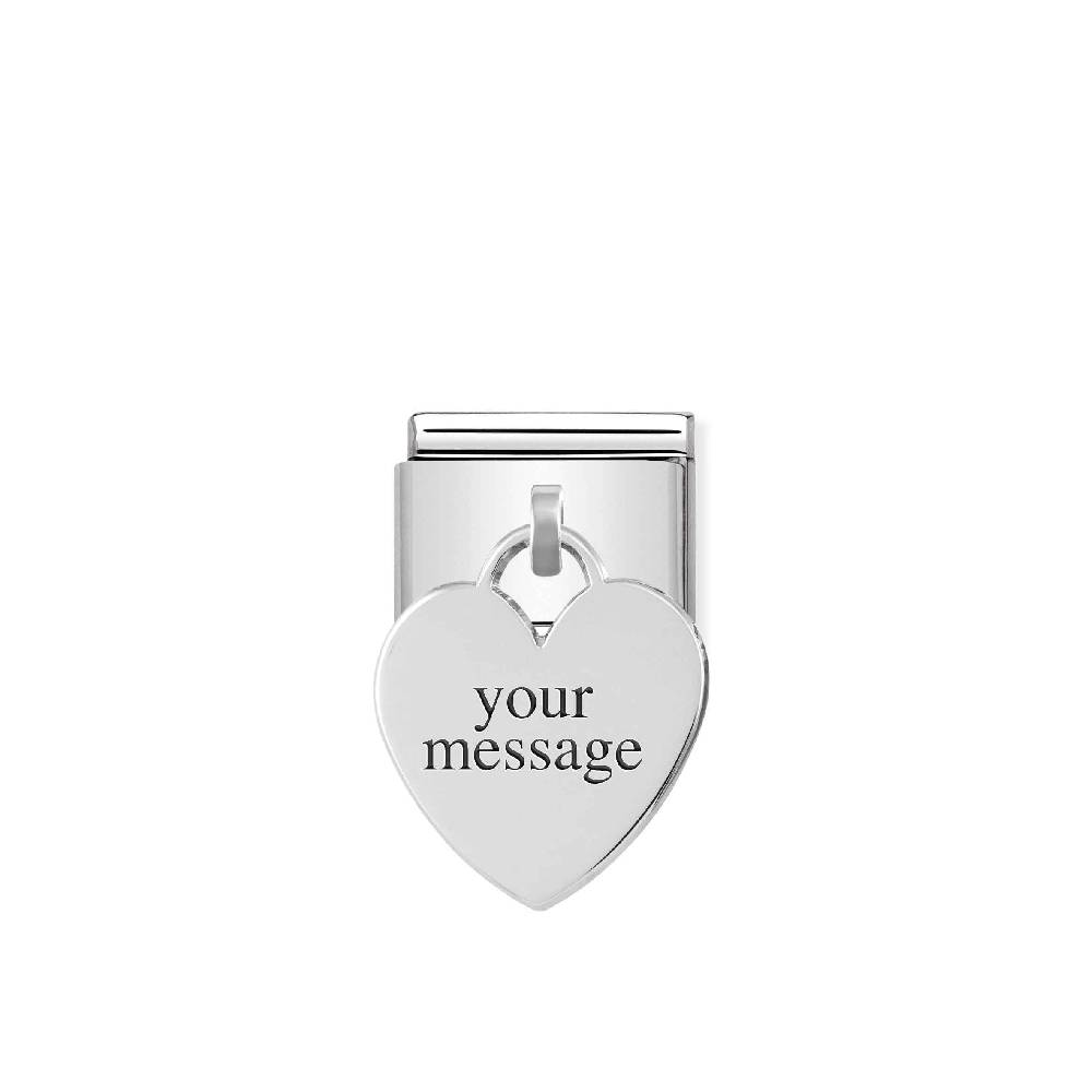 Nomination Link Composable Classic con Cuore Pendente in Argento Only for today