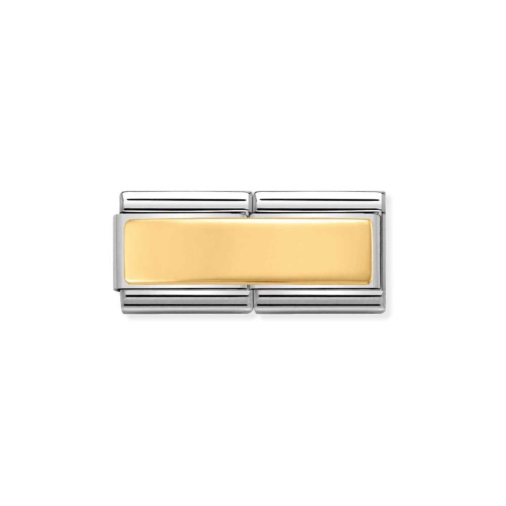Nomination Doppio Link Composable Classic Placca incisibile in Oro Fino al 55% di sconto