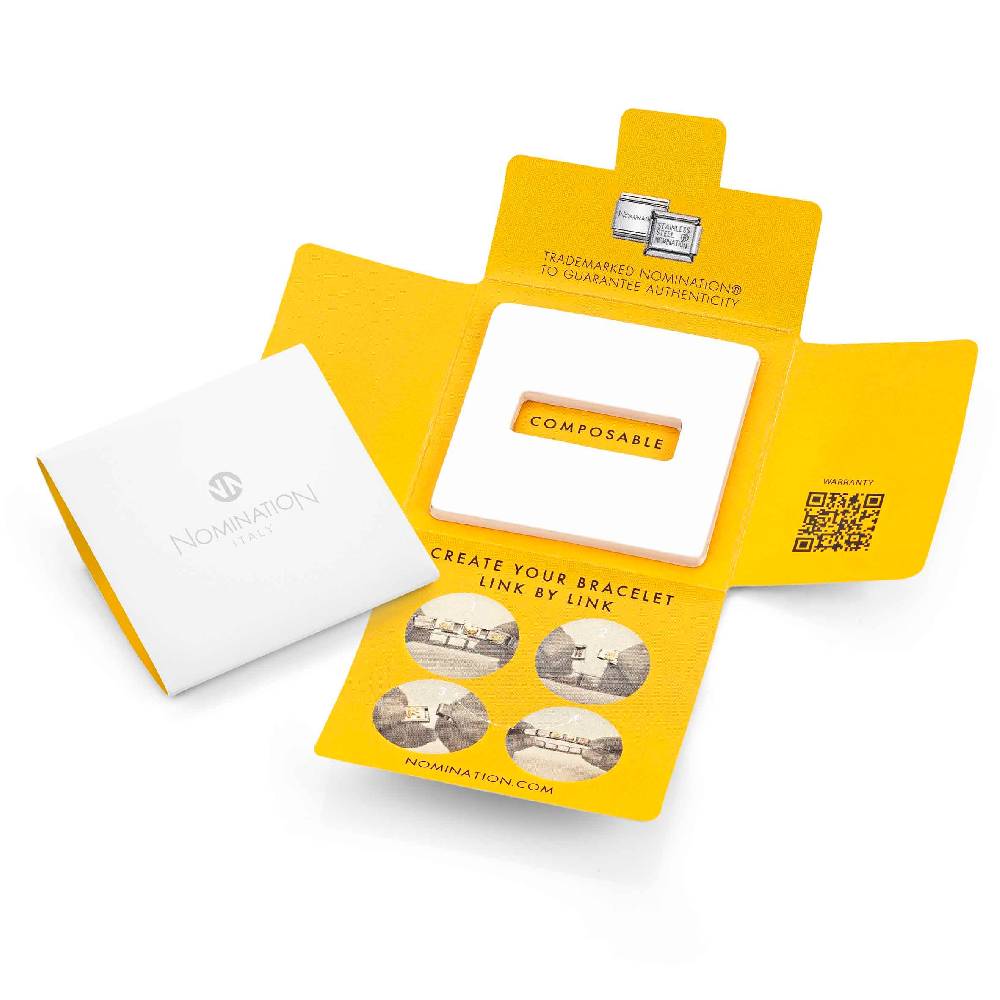 Nomination Doppio Link Composable Classic Placca incisibile in Oro Fino al 55% di sconto