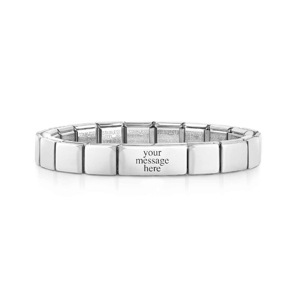 Nomination Bracciale Composable GLAM Placca Liscia Enormi sconti