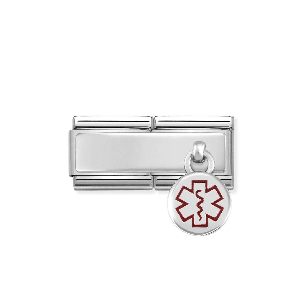 Nomination Link doppio composable classic Incisione Tag Medico Duty-free