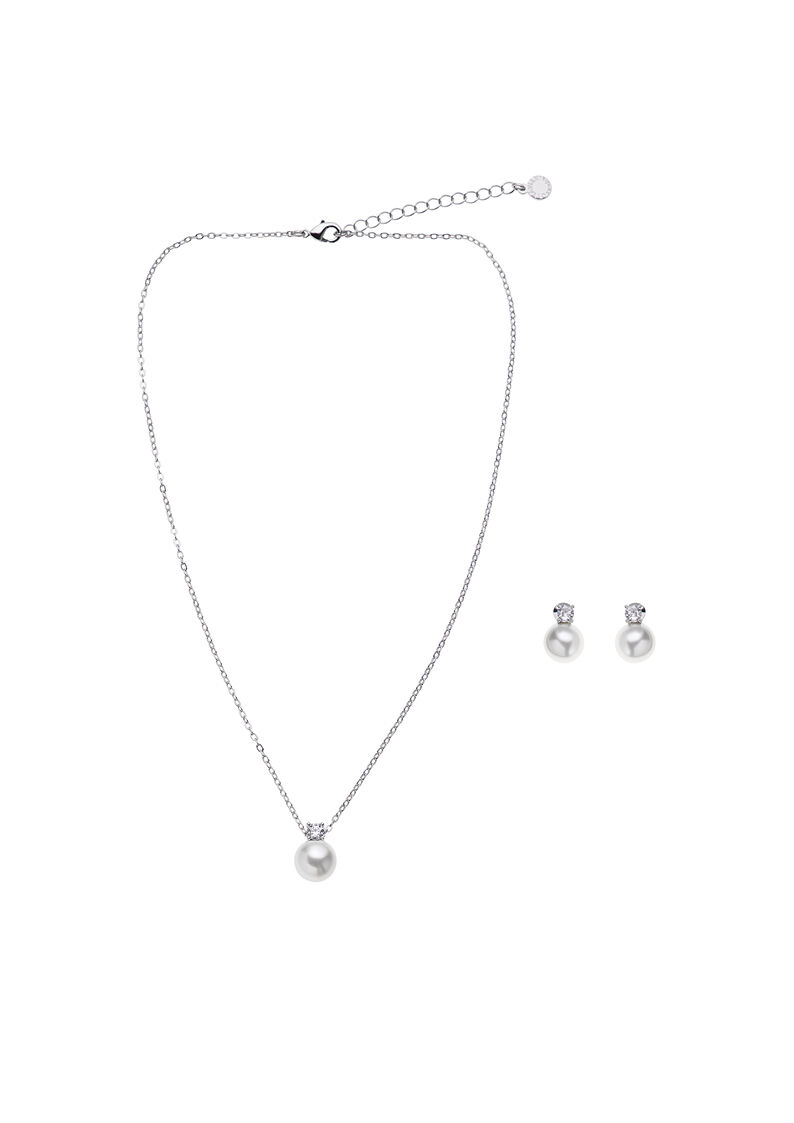 Ottaviani Orecchini rodiati con cubic zirconia e perle Convenienza