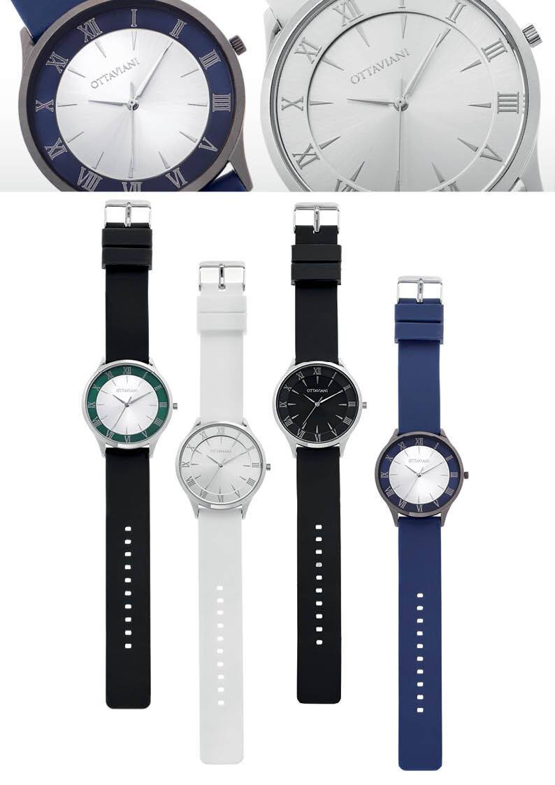 Ottaviani Quarzo silicone silver blu Saldi