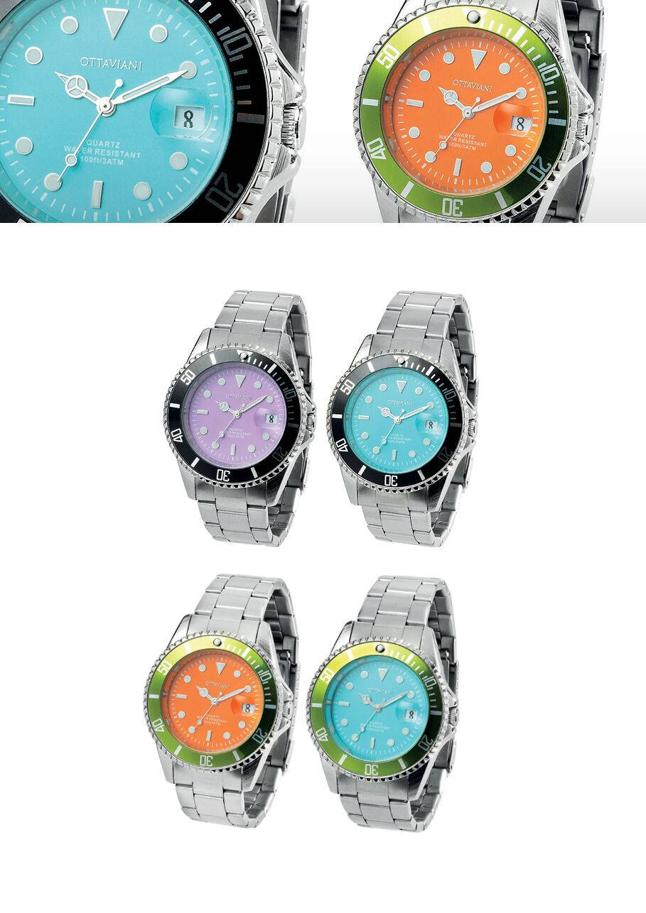 Ottaviani Quarzo arancione e bracciale metallo I Più Venduti