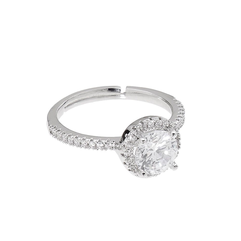 Ottaviani Anello rodiato con cubic zirconia Prezzo Ridotto