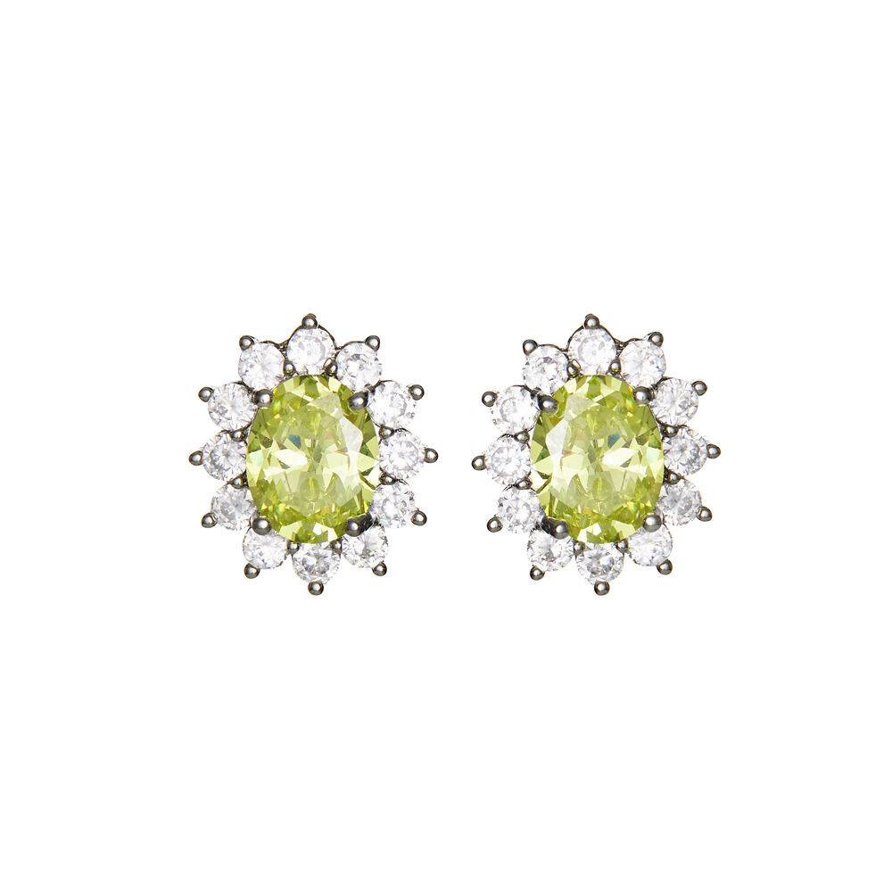 Ottaviani Orecchini rodiati con cubic zirconia Sconto
