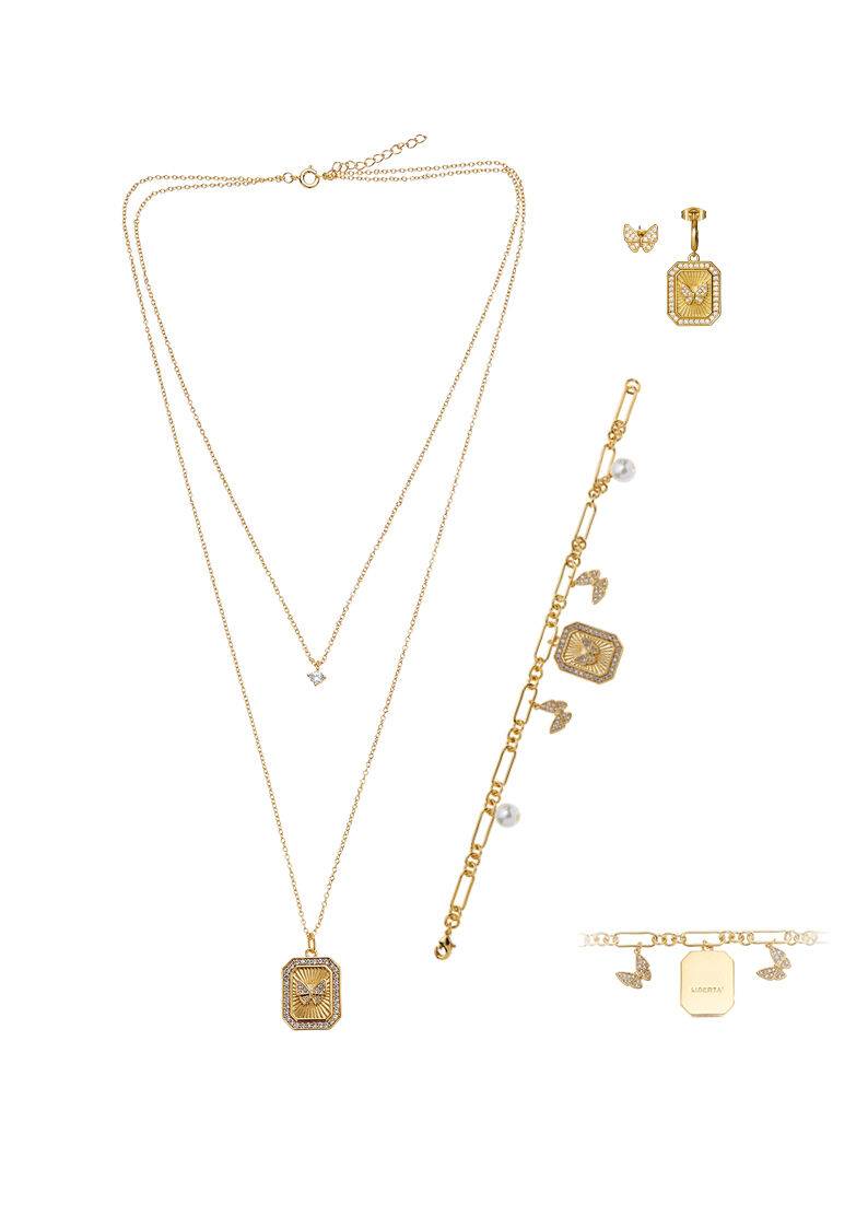 Ottaviani Collana doppio filo dorata con cubic zirconia Acquista Ora