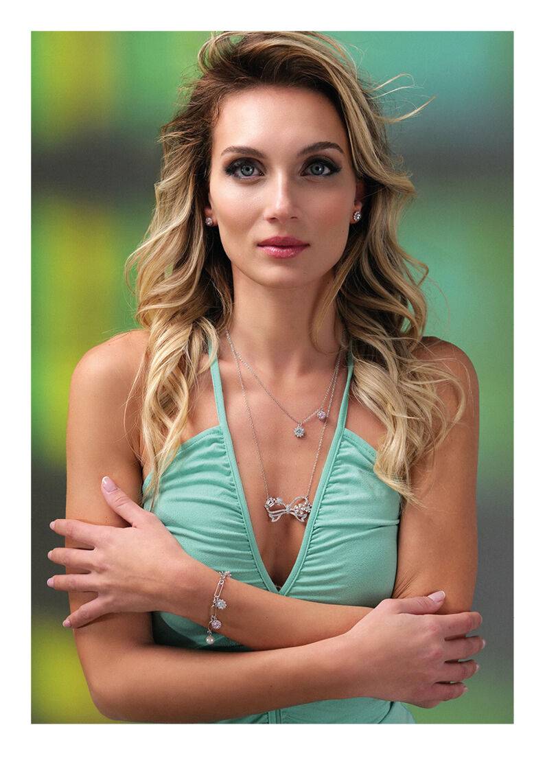 Ottaviani Bracciale rodiato con cubic zirconia e perle Prezzo Ridotto