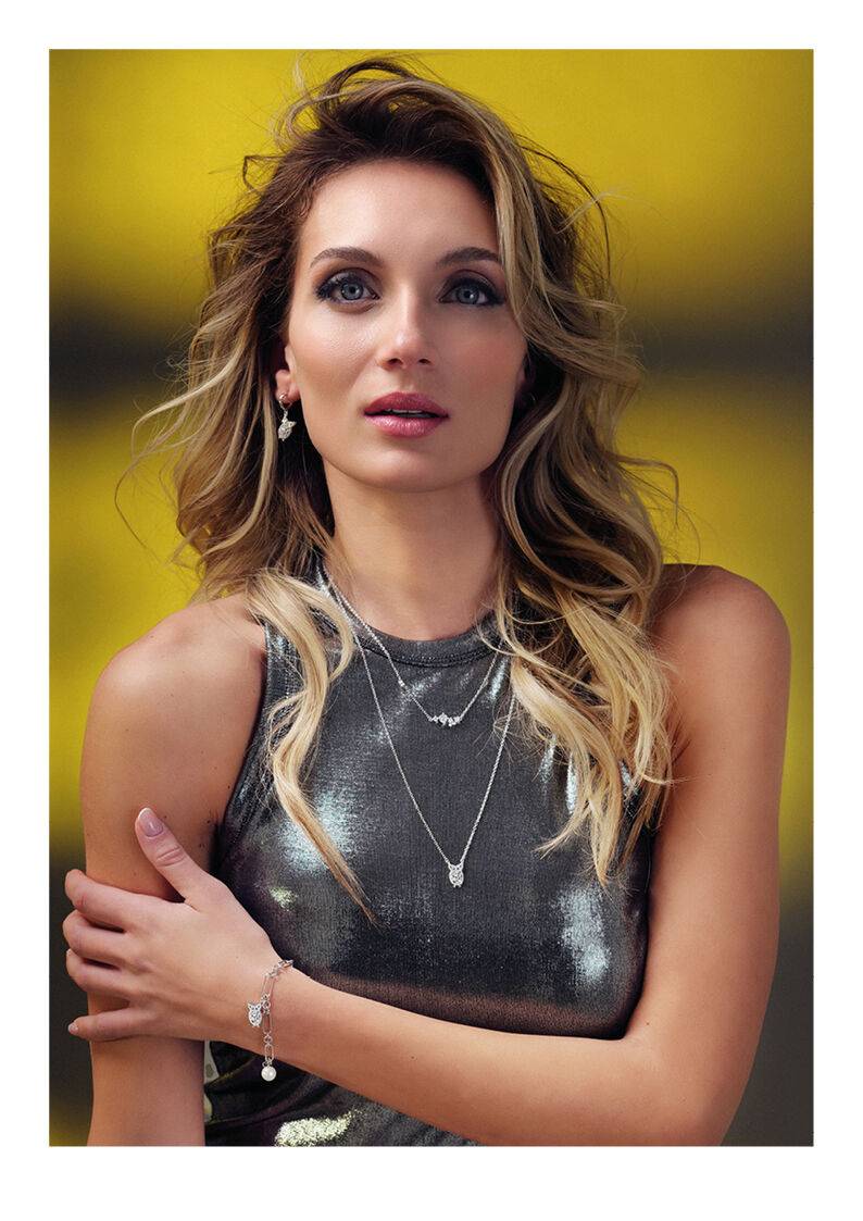 Ottaviani Bracciale rodiato con cubic zirconia e perle Sottocosto